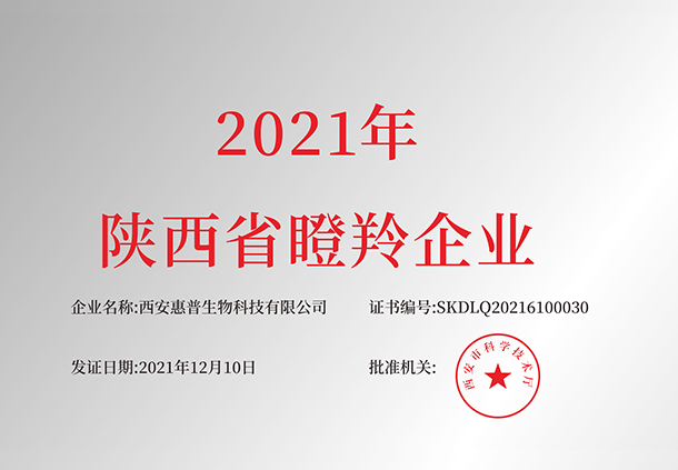 2021年陜西省瞪羚企業(yè)